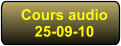 Cours audio 25-09-10
