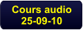 Cours audio 25-09-10