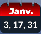 3, 17, 31