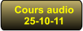 Cours audio 25-10-11