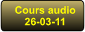 Cours audio 26-03-11
