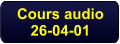 Cours audio 26-04-01