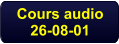 Cours audio 26-08-01