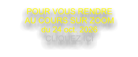 2026 Cours aux deux samedisà 9h
